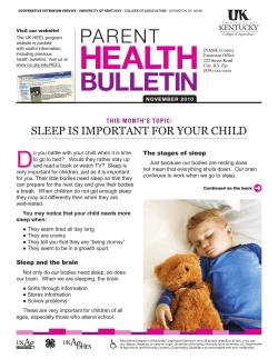 sleep is important for your child