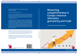 Measuring competitiveness in Europe: resource allocation