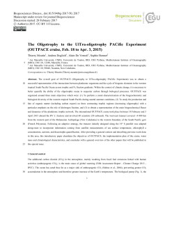 The Oligotrophy to the UlTra-oligotrophy PACific Experiment