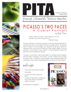 picasso`s two faces - Provincial Intermediate Teachers Association