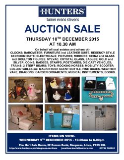 AUCTION SALE