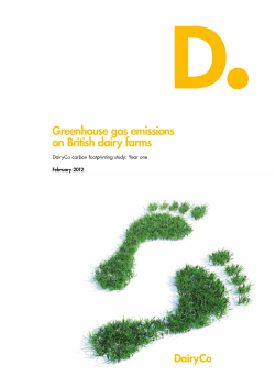 Greenhouse gas emissions on British dairy farms