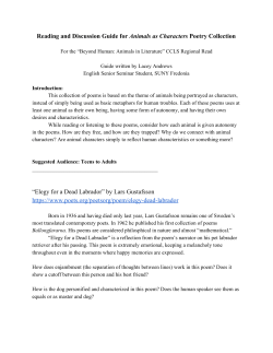PoetryReadingGuideAnimalsasCharacters
