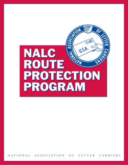 NALC Route Protection Program - Chapter 3: The Minor Route
