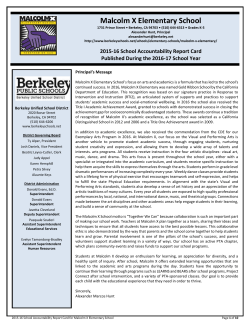 School Accountability Report Card 2015-16
