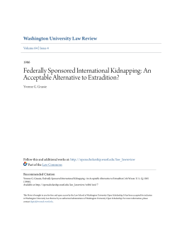 Federally Sponsored International Kidnapping