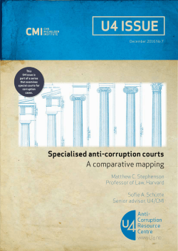 - U4 Anti-Corruption Resource Centre