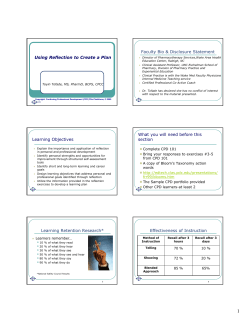 Handouts - Accreditation Council for Pharmacy Education