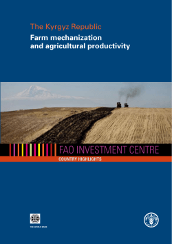 Farm mechanization and agricultural productivity