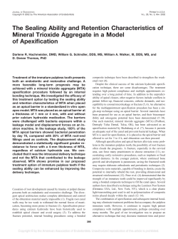 The Sealing Ability and Retention Characteristics of Mineral Trioxide
