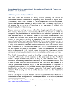 Background Paper - Arab Center for Research and Policy Studies