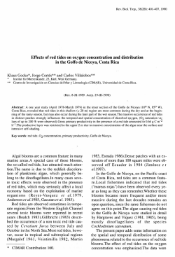 Effects of red tides on oxygen concentration and distribution in the