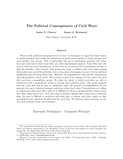 The Political Consequences of Civil Wars