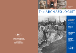 The Archaeologist 64 - The Institute for Archaeologists