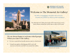 Pre-Tour - Memorial Art Gallery