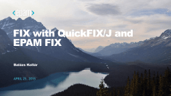 FIX with QuickFIX/J and EPAM FIX