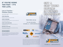 Traction Brochure - Shift Into Winter