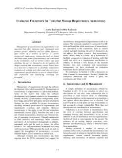Evaluation Framework for Tools that Manage Requirements