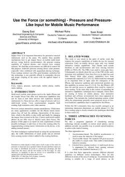 Use the Force (or something) - Pressure and Pressure