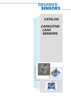 CATALOG CAPACITIVE LEAK SENSORS