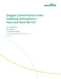 Oxygen Concentration in the Soldering Atmosphere&mdash; How Low
