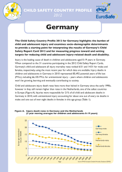 Child Safety Country Profile Germany 2012