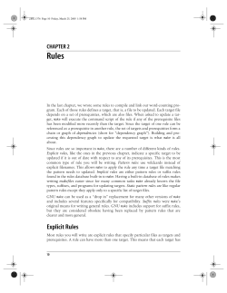 Chapter 2: Rules