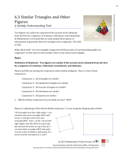6.3"Similar"Triangles"and"Other" Figures"