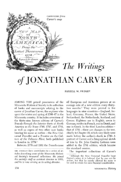 The writings of Jonathan Carver. - Collections