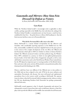 Gunsmoke and Mirrors: How Sinn Fein Dressed Up Defeat as Victory