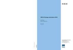 KBS-3H design description 2005 - Svensk K&auml;rnbr&auml;nslehantering AB