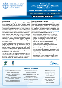 17&ndash;20 February 2015, FAO, Rome, Italy