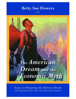 THE AMERICAN DREAM AND THE