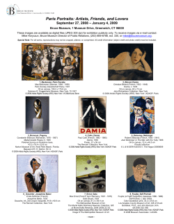 Paris Portraits: Artists, Friends, and Lovers