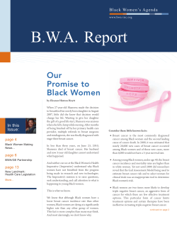 March 2012 Newsletter - Black Women`s Agenda