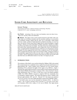 INNER-CORE ANISOTROPY AND ROTATION