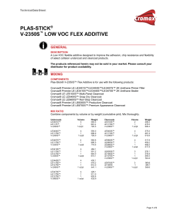 plas-stick® v-2350s low voc flex additive