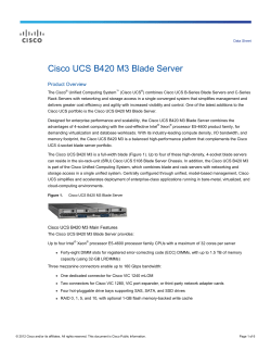 Cisco UCS B420 M3 Blade Server