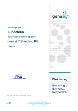 Eubacteria genesig Standard Kit