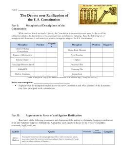 Federalist and Antifederalist Arguments During Ratification