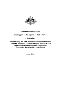 Common Core Document  - Department of Foreign Affairs and