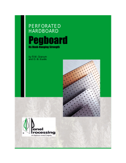 PERFORATED HARDBOARD Pegboard