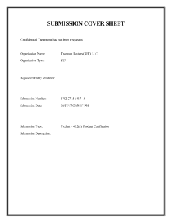 CFTC Product Filing 17-01