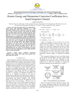 Kinetic Energy and Momentum Correction Coefficients for a