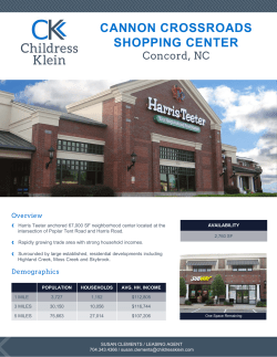 cannon crossroads shopping center