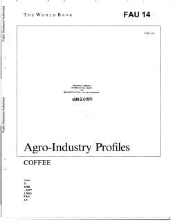 Coffee - World bank documents