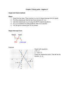 Ch. 3 Notes