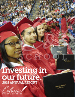 Investing in our future. - Colonial School District
