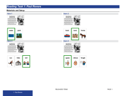 Reading Task 1: Paul Revere