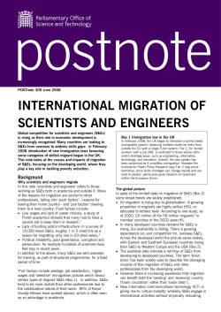 international migration of scientists and engineers